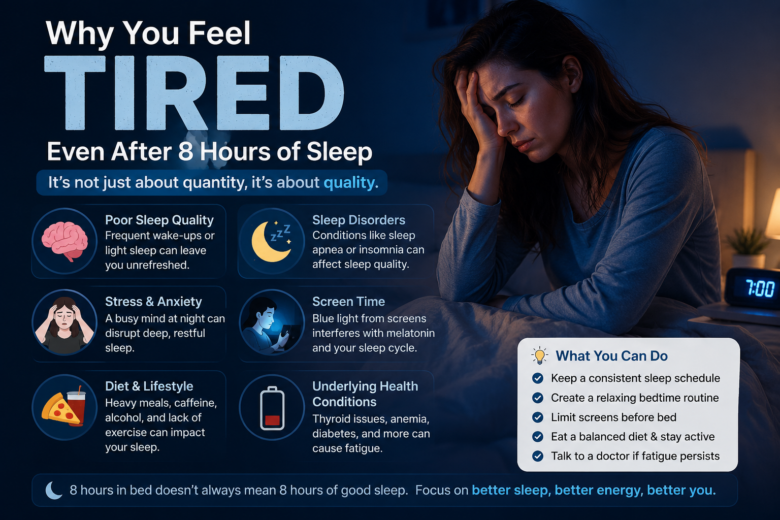 Why You Feel Tired Even After 8 Hours of Sleep